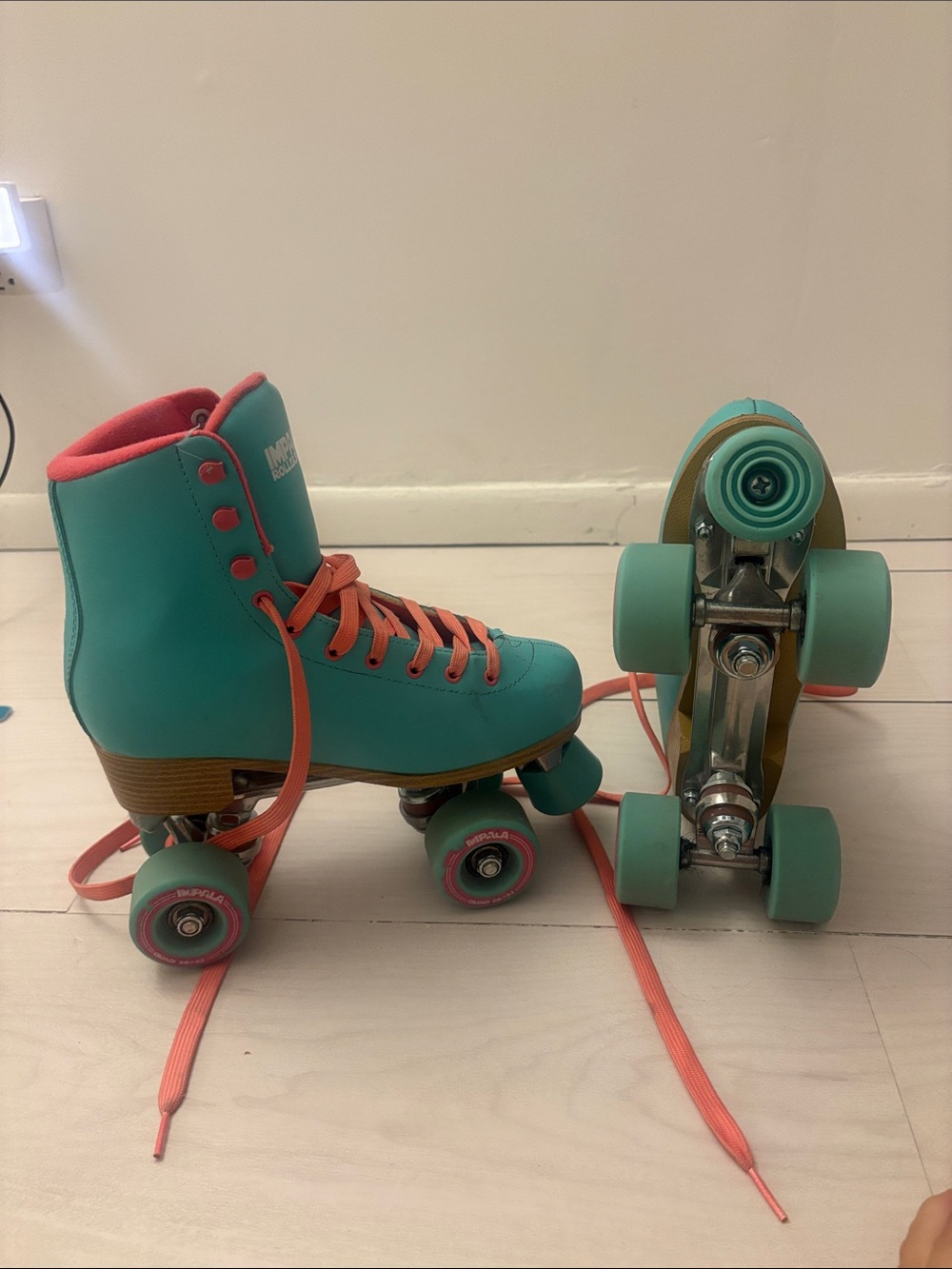 Impala Women's Teal & Coral Roller Skates - Picture 3 of 4